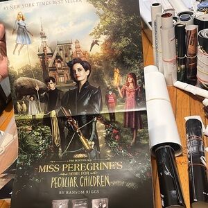 Miss Peregrines Tim Burton movie poster 14 x 24 (fold-up collectible) 2016